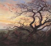 Caspar David Friedrich Tree with Crows (mk10) Sweden oil painting artist
